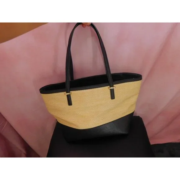 Kate Spade New York Cedar Street Straw Harmony Tote Shoulder Handbag Purse - Picture 5 of 12